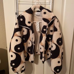 Urban Outfitters Cosy Sherpa Jacket Yin & Yang